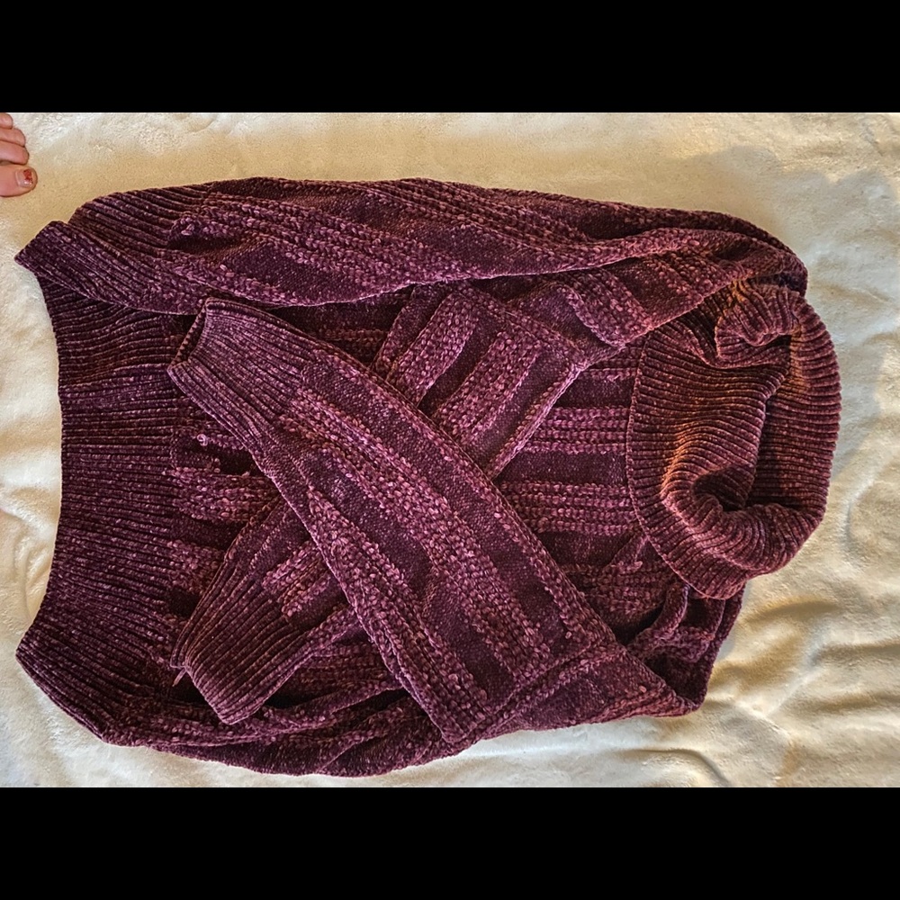 Turtle neck long sweater